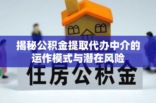 罗平揭秘公积金提取代办中介的运作模式与潜在风险