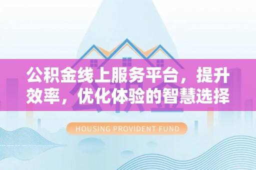 罗平公积金线上服务平台，提升效率，优化体验的智慧选择